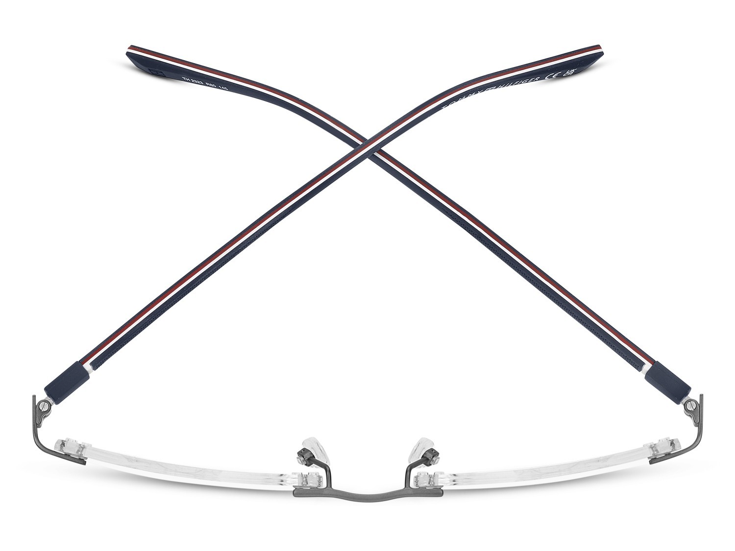 Eyeglasses Tommy Hilfiger Th 2323 111242 R80 color matte dark ruthenium shape rectangle 