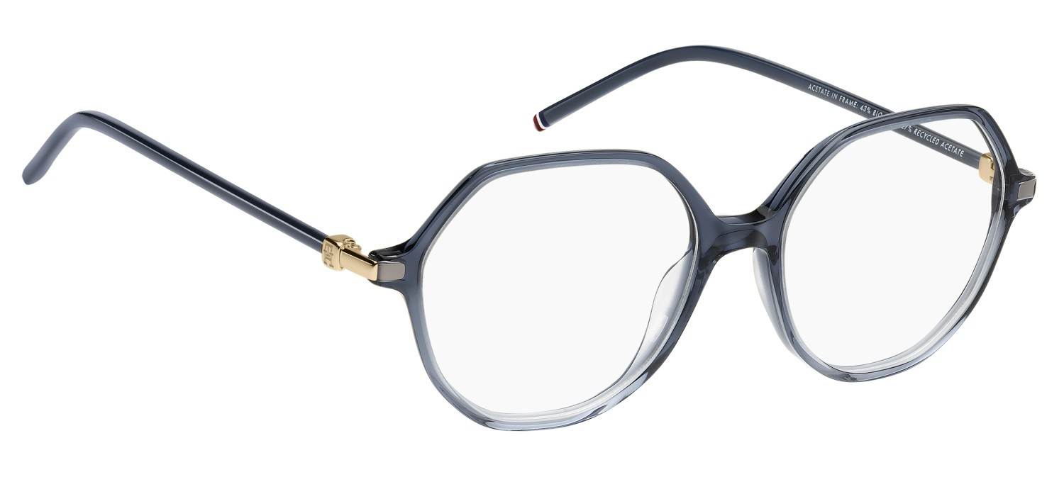 Occhiali da vista Tommy Hilfiger Th 2340 111244 WTA colore blue shaded forma rotondo 