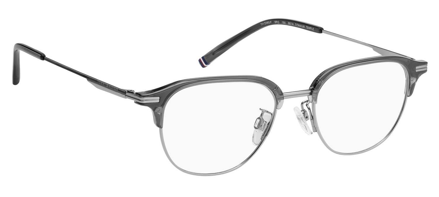 Eyeglasses Tommy Hilfiger Th 2365/F 111247 9RQ color grey silver shape rectangular 