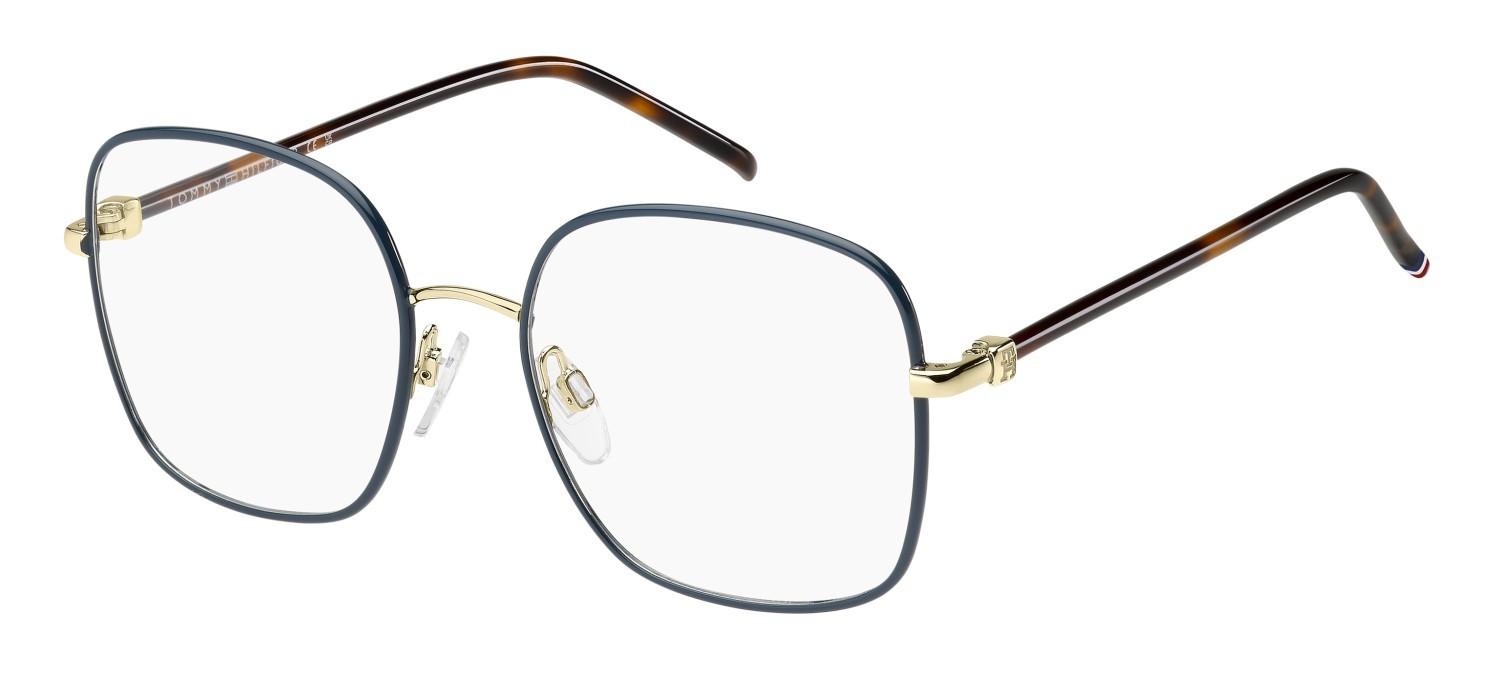 Occhiali da vista Tommy Hilfiger Th 2338 111251 5F6 colore teal gold forma quadrato 