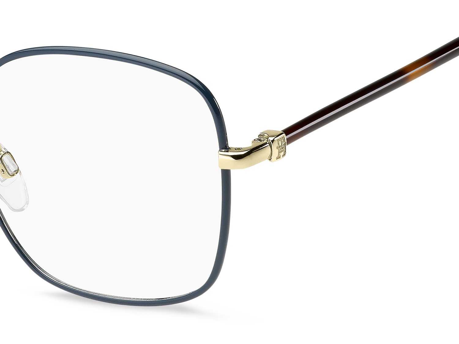 Occhiali da vista Tommy Hilfiger Th 2338 111251 5F6 colore teal gold forma quadrato 