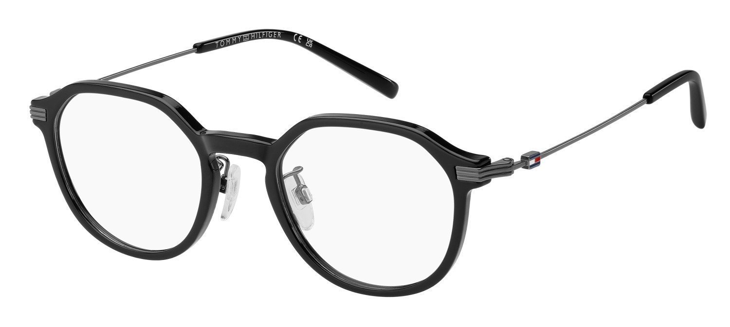 Occhiali da vista Tommy Hilfiger Th 2364/F 111297 807 colore black forma pantos 