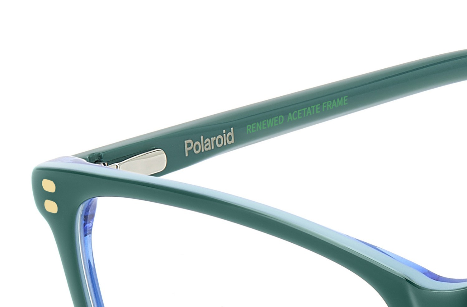 Eyeglasses Polaroid Pld D607 111299 ZI9 color teal shape cat eye 