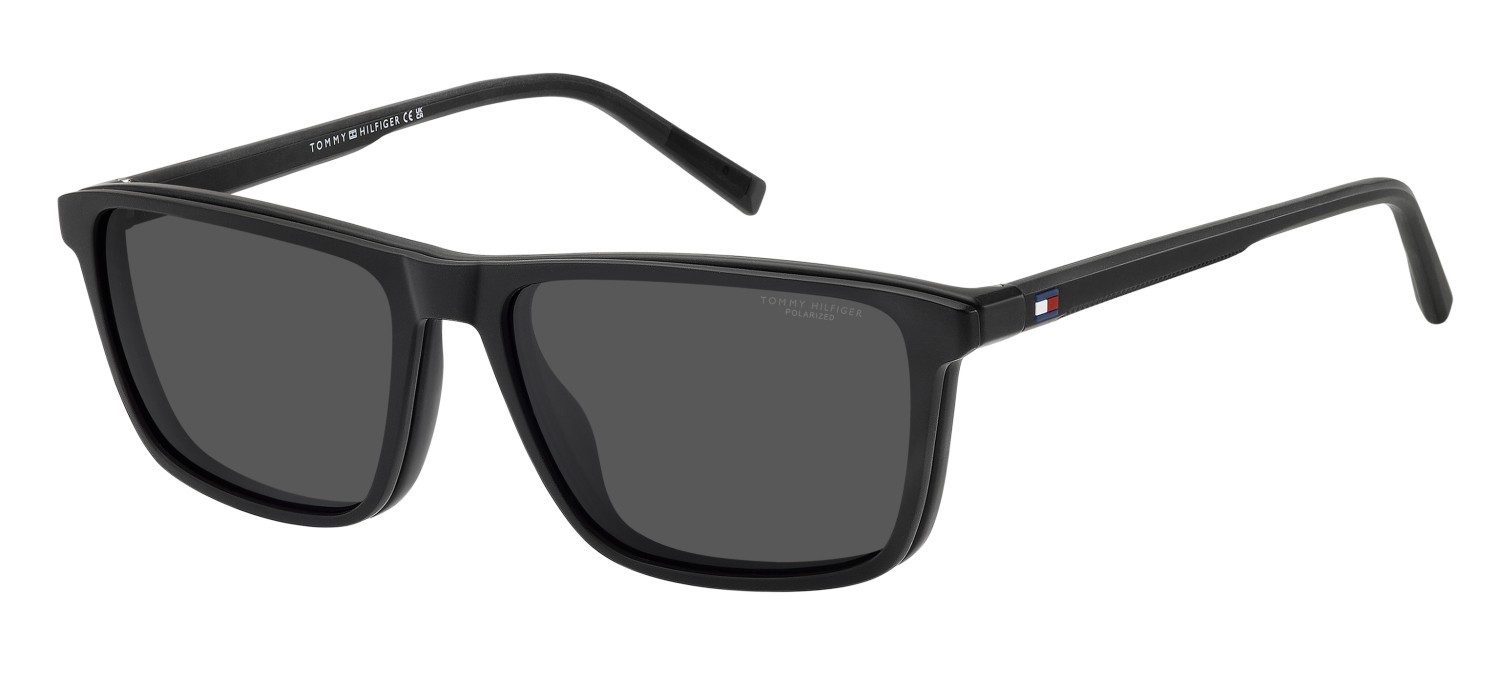 Occhiali da vista Tommy Hilfiger Th 2326/C 111365 807 colore black forma rettangolare lenti grey polarized