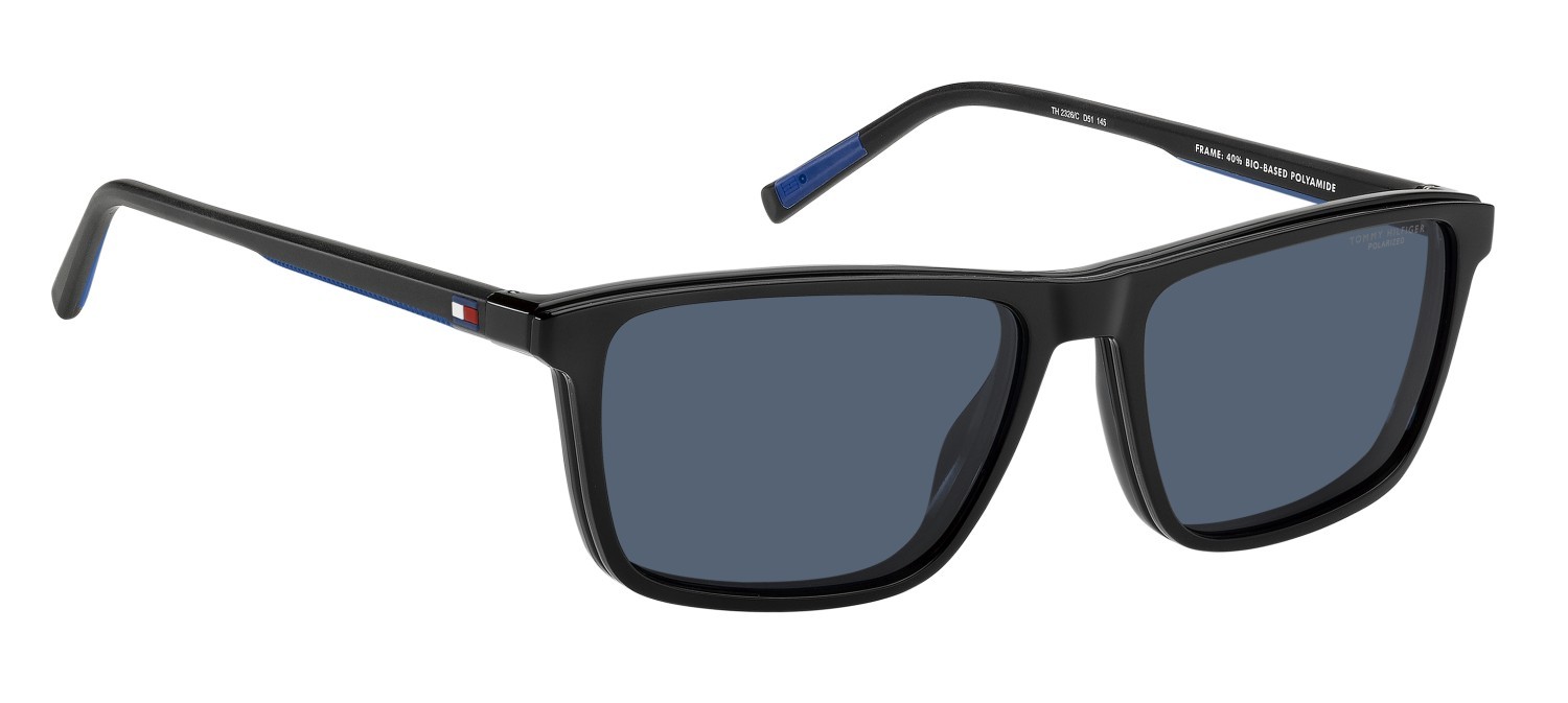 Occhiali da vista Tommy Hilfiger Th 2326/C 111365 D51 colore black blue forma rettangolare lenti blue polarized