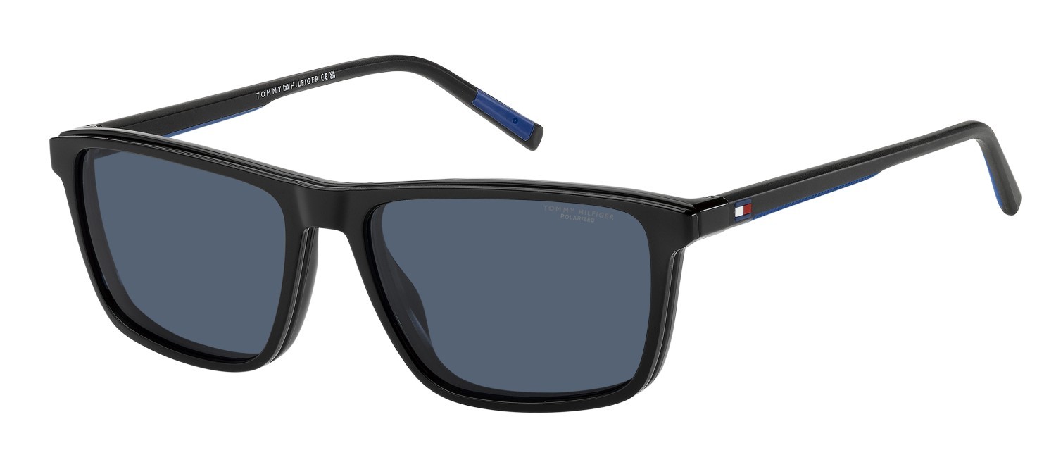 Occhiali da vista Tommy Hilfiger Th 2326/C 111365 D51 colore black blue forma rettangolare lenti blue polarized
