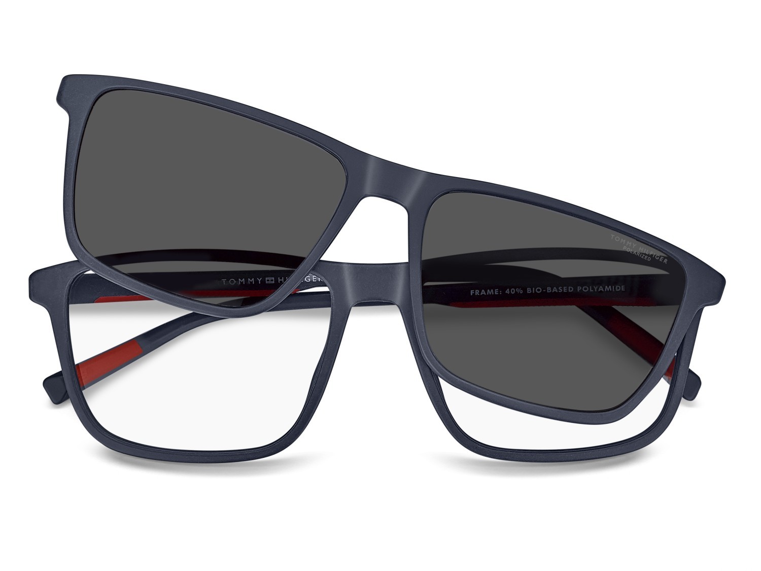 Occhiali da vista Tommy Hilfiger Th 2326/C 111365 PJP colore blue forma rettangolare lenti grey polarized