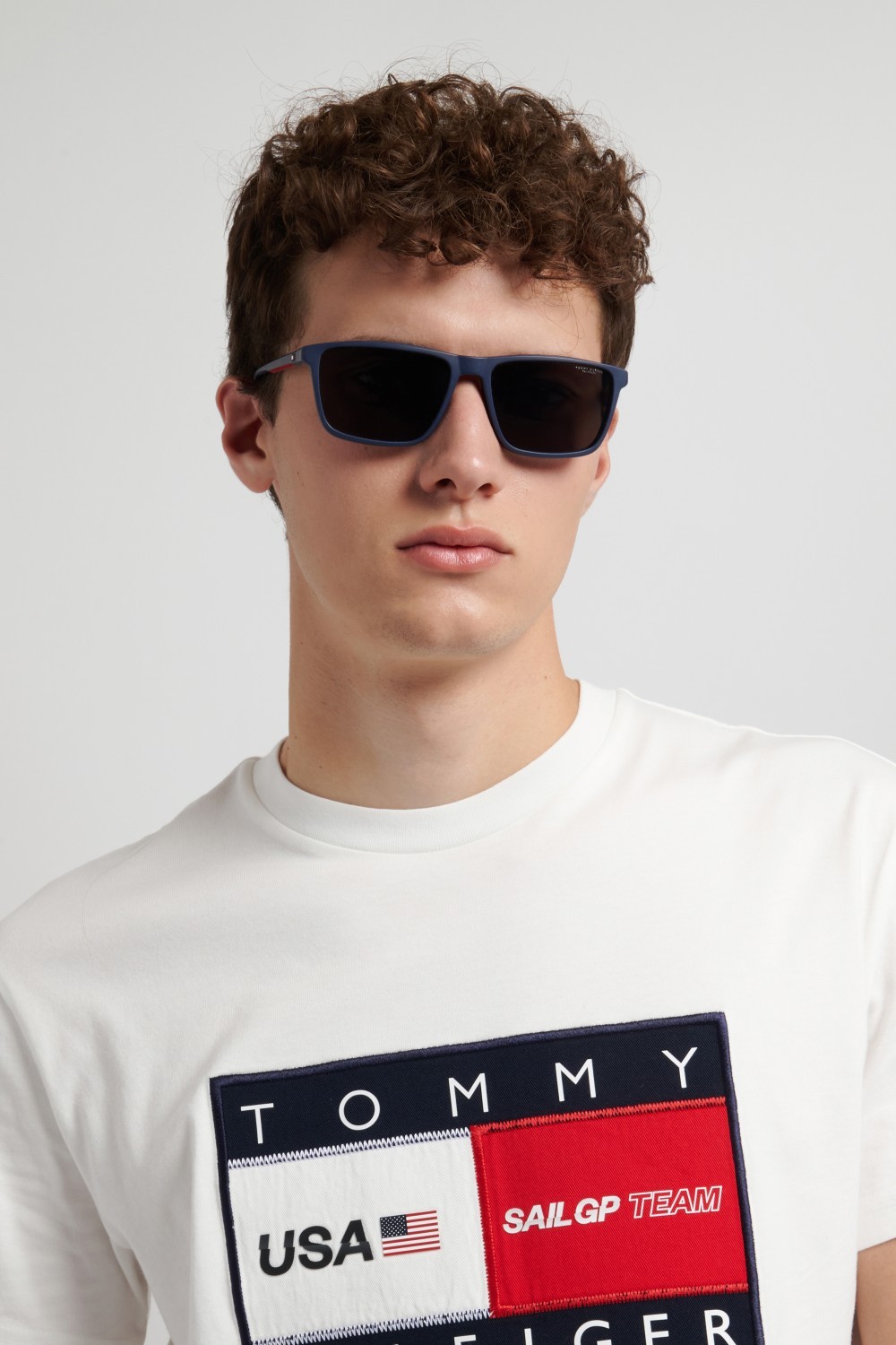 Occhiali da vista Tommy Hilfiger Th 2326/C 111365 PJP colore blue forma rettangolare lenti grey polarized
