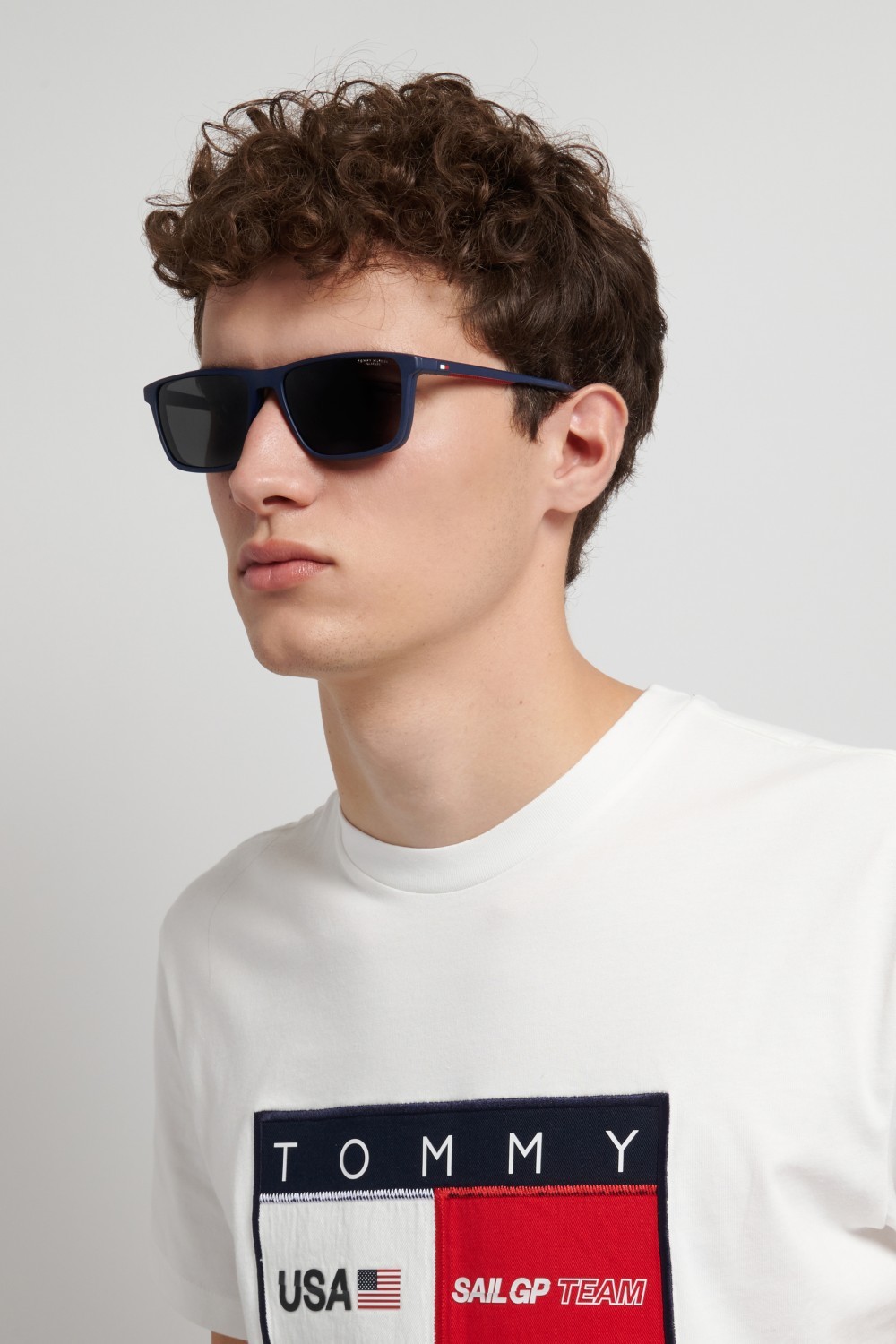 Occhiali da vista Tommy Hilfiger Th 2326/C 111365 PJP colore blue forma rettangolare lenti grey polarized