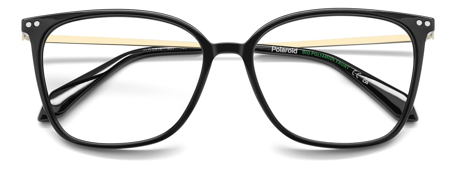 Eyeglasses Polaroid Pld D616 111398 807 color black shape square 