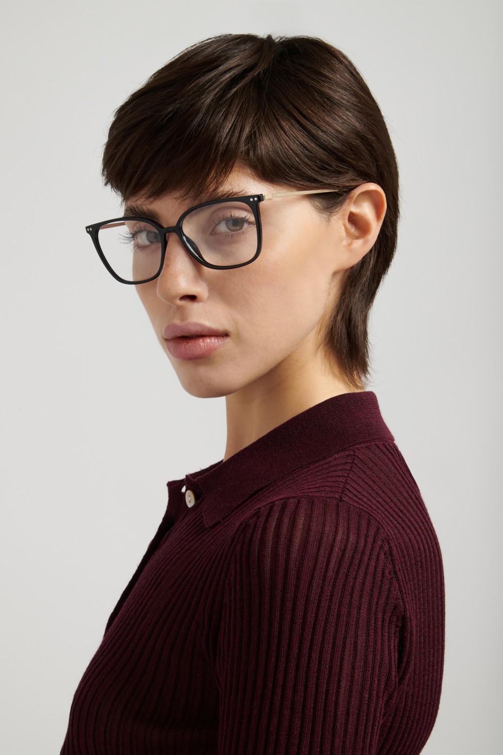 Eyeglasses Polaroid Pld D616 111398 807 color black shape square 