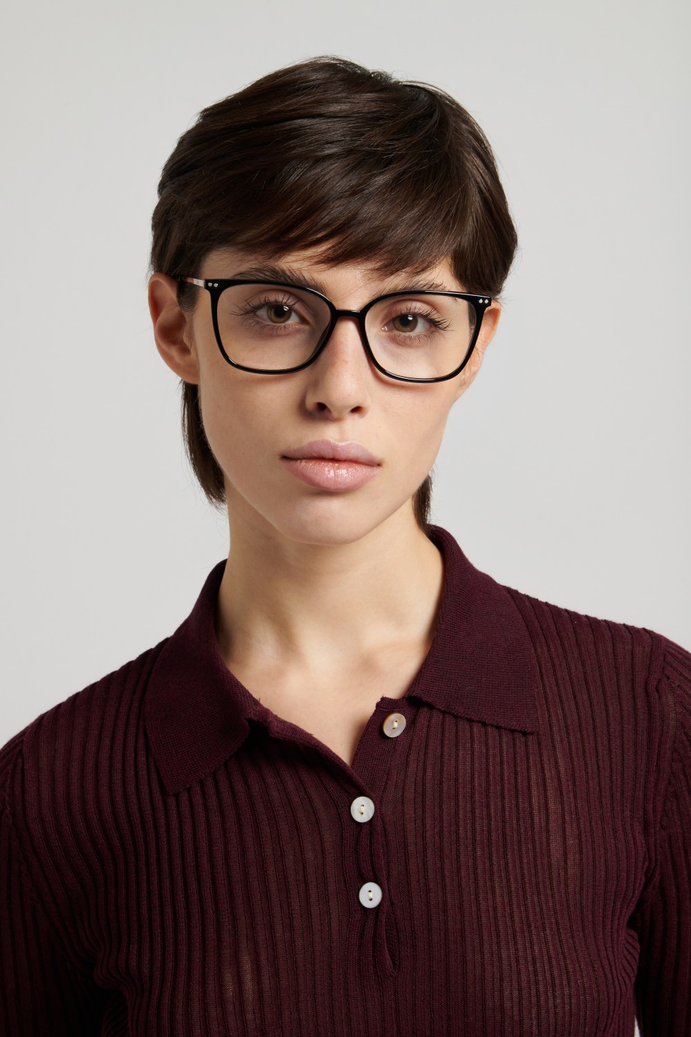 Eyeglasses Polaroid Pld D616 111398 807 color black shape square 