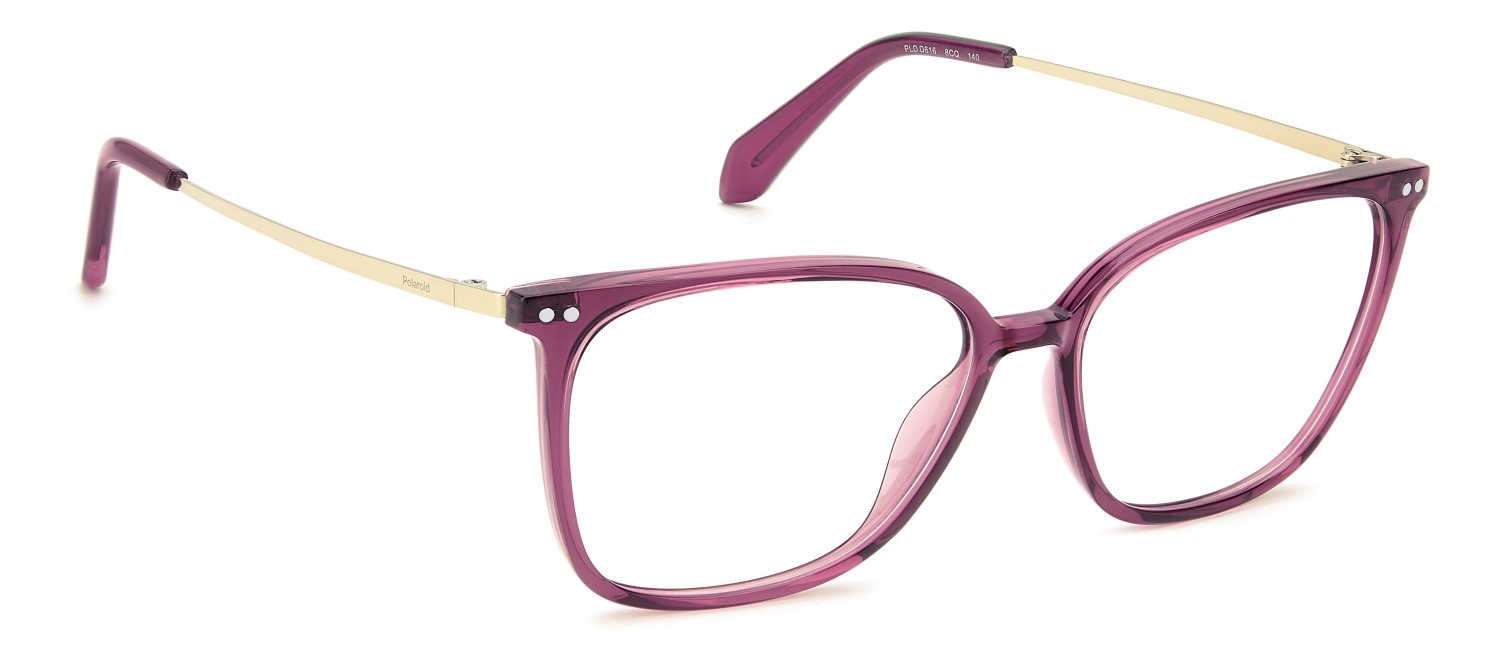 Eyeglasses Polaroid Pld D616 111398 8CQ color cherry shape square 