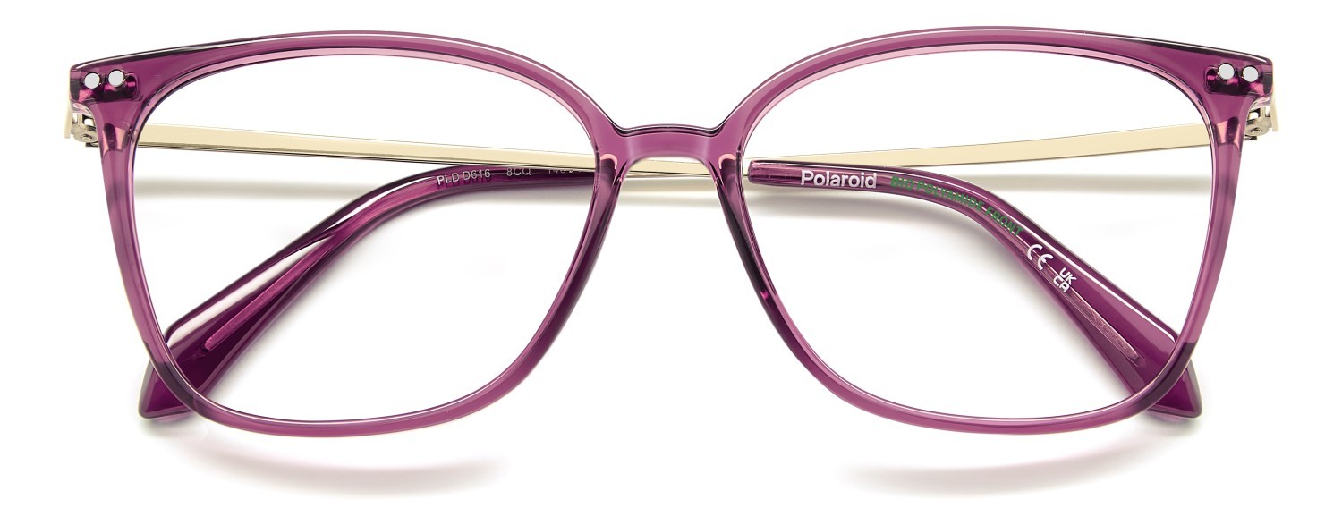 Eyeglasses Polaroid Pld D616 111398 8CQ color cherry shape square 