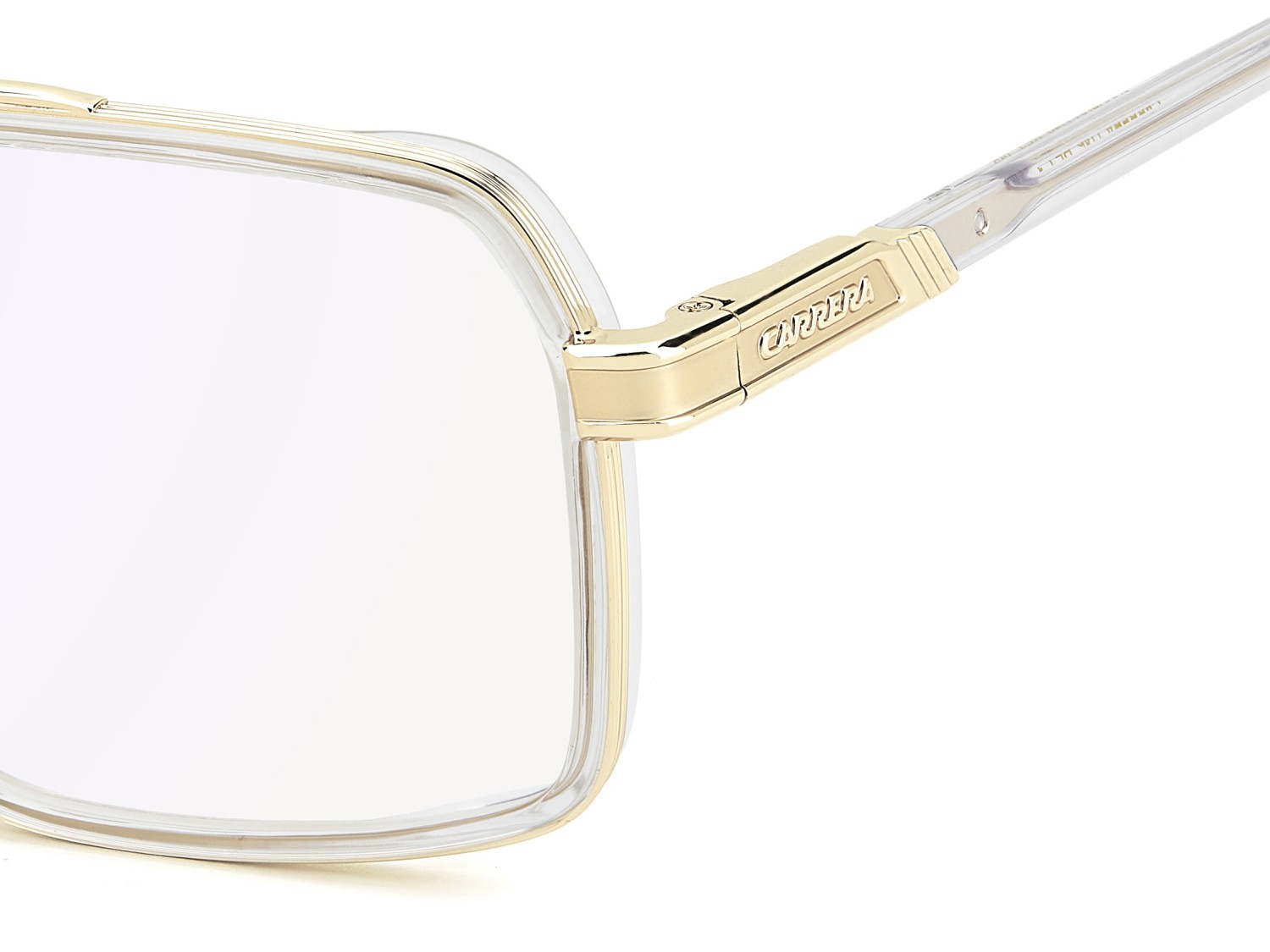 Brillen Carrera 1146 111524 REJ farbe crystal gold form quadratisch gläser blue mirror