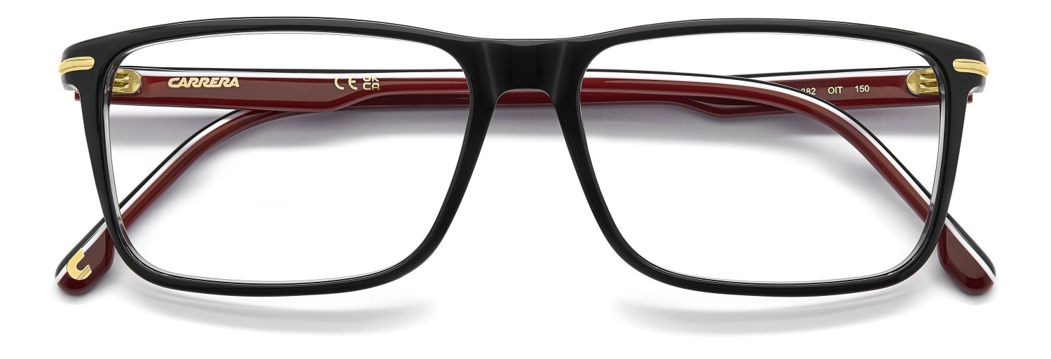 Brillen Carrera 382 111640 OIT farbe black red form rechteckig 