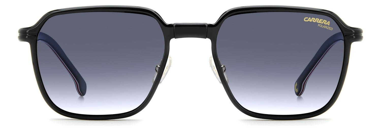Brillen Carrera Ca 388/C 111644 2M2 farbe black gold form rechteckig gläser blue shaded polarized