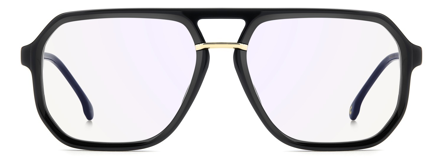 Brillen Carrera Victory C 23 111647 2M2 farbe black gold form aviator gläser blue mirror