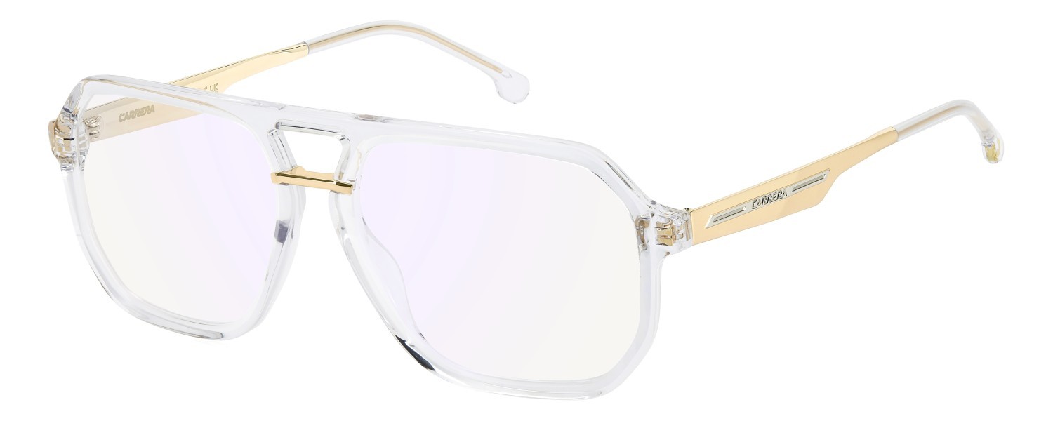 Brillen Carrera Victory C 23 111647 REJ farbe crystal gold form aviator gläser blue mirror