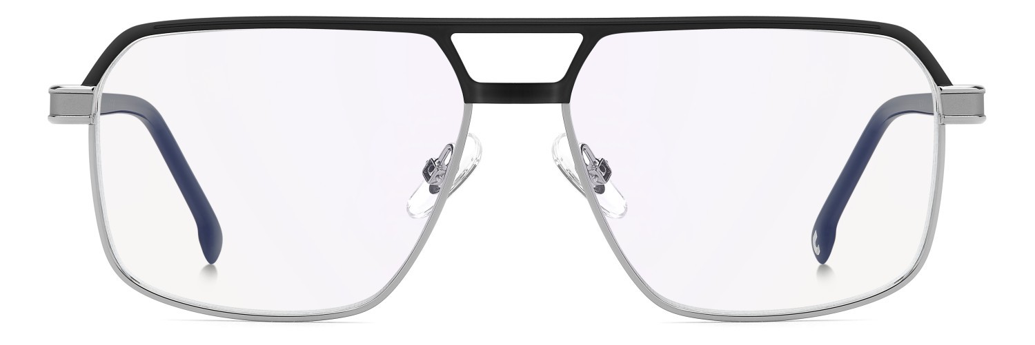 Eyeglasses Carrera 1145 111649 85K color ruthenium black shape square lenses blue mirror
