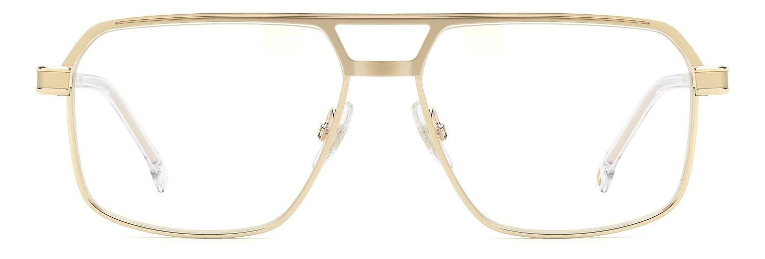Occhiali da vista Carrera 1145 111649 LOJ colore gold crystal forma quadrato lenti blue mirror