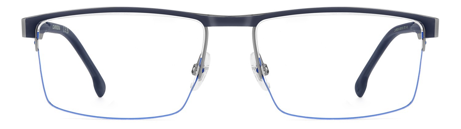 Eyeglasses Carrera 8930 111652 9T9 color matte ruthenium blue shape rectangular 
