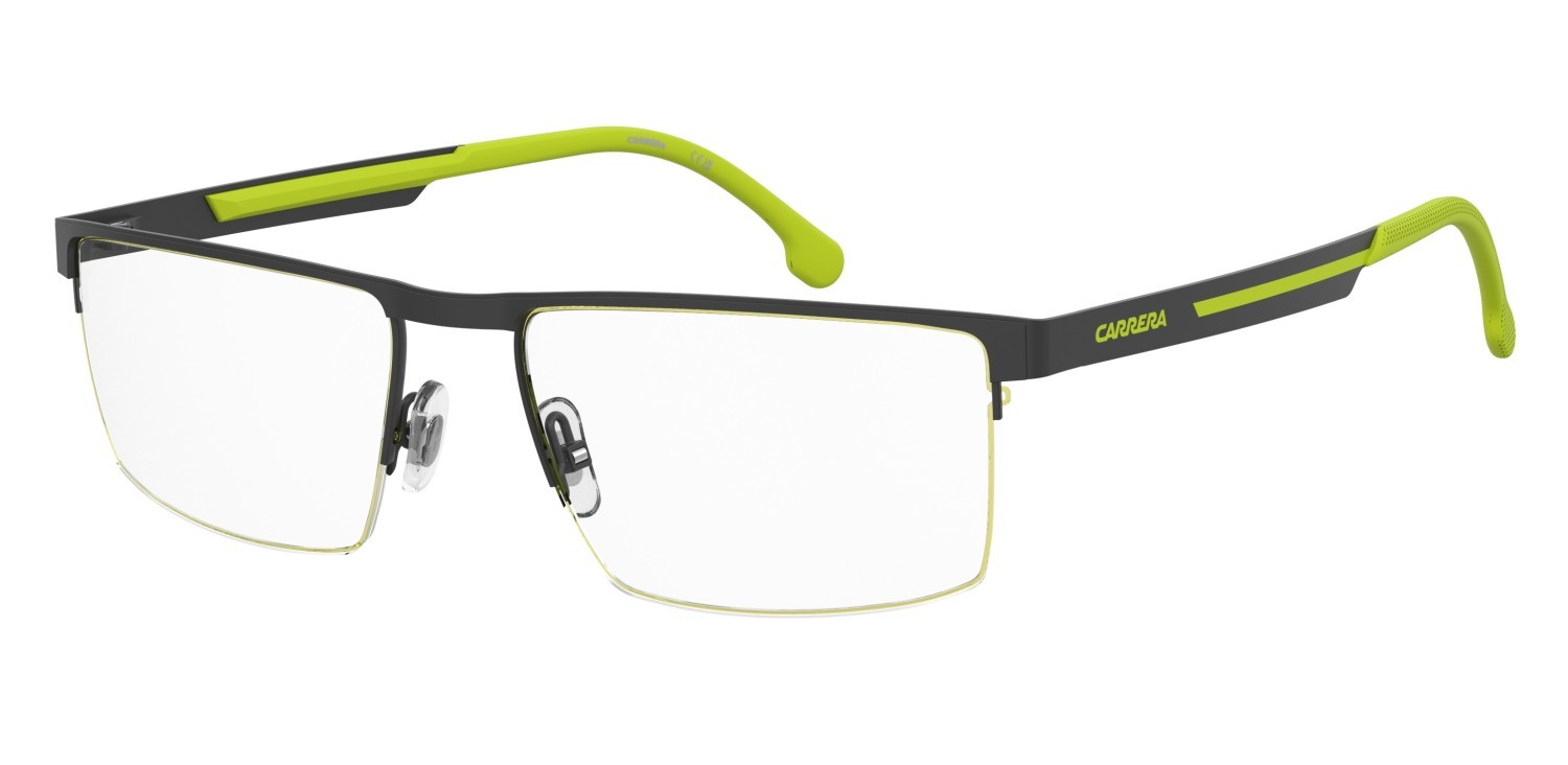 Brillen Carrera 8930 111652 FMR farbe matte dark ruthenium yellow form rechteckig 
