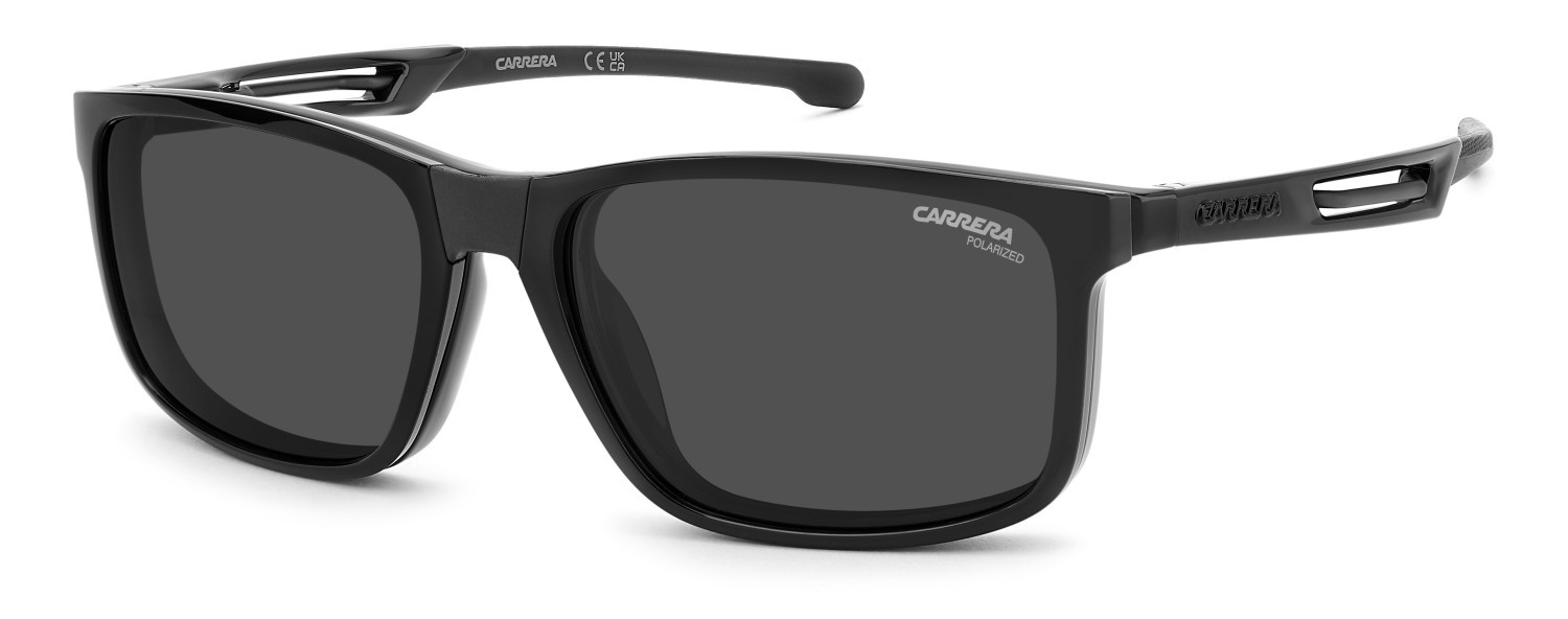 Brillen Carrera Ca 8933/C 111653 807 farbe black form rechteckig gläser grey polarized