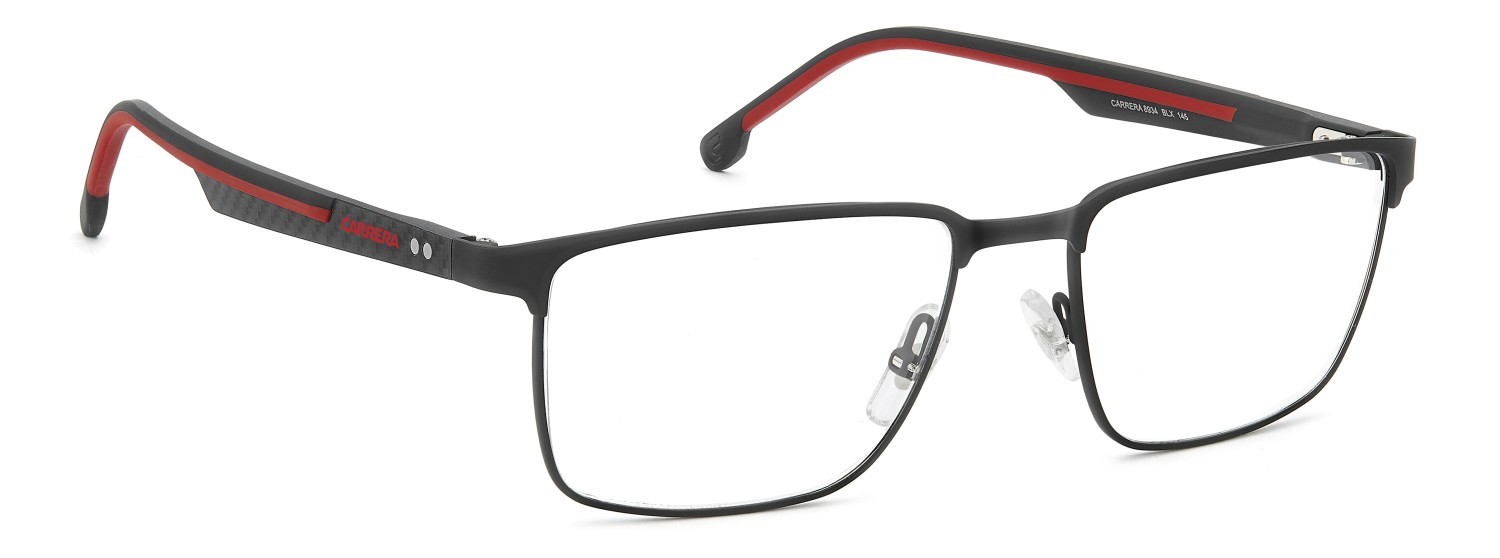Brillen Carrera 8934 111655 BLX farbe matte black red form rechteckig 