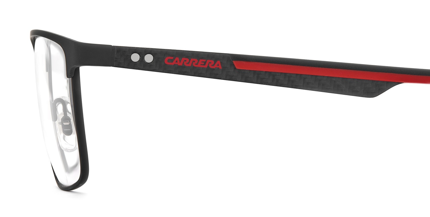 Brillen Carrera 8934 111655 BLX farbe matte black red form rechteckig 