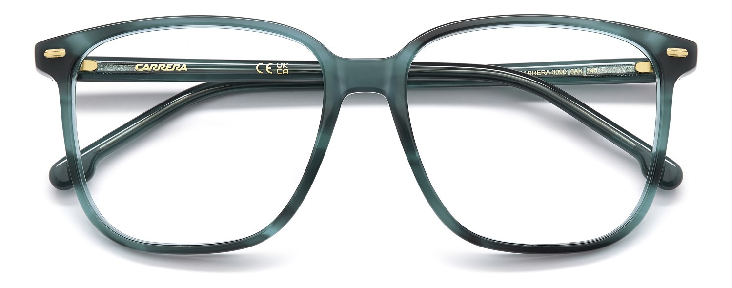 Brillen Carrera 3090 111658 6AK farbe green horn form rechteckig 
