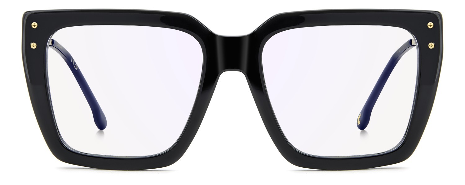 Eyeglasses Carrera 3101 111659 807 color black shape rectangle lenses blue mirror