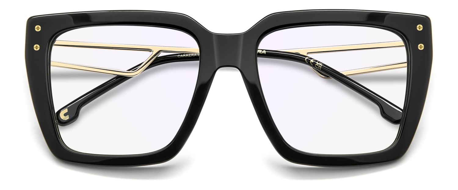 Eyeglasses Carrera 3101 111659 807 color black shape rectangle lenses blue mirror
