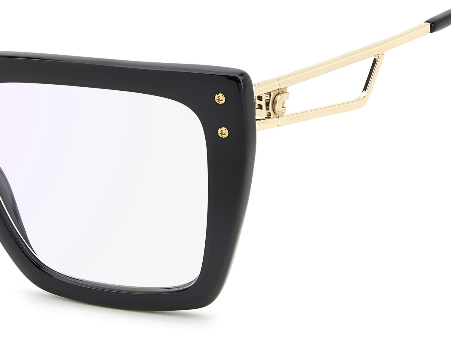 Eyeglasses Carrera 3101 111659 807 color black shape rectangle lenses blue mirror