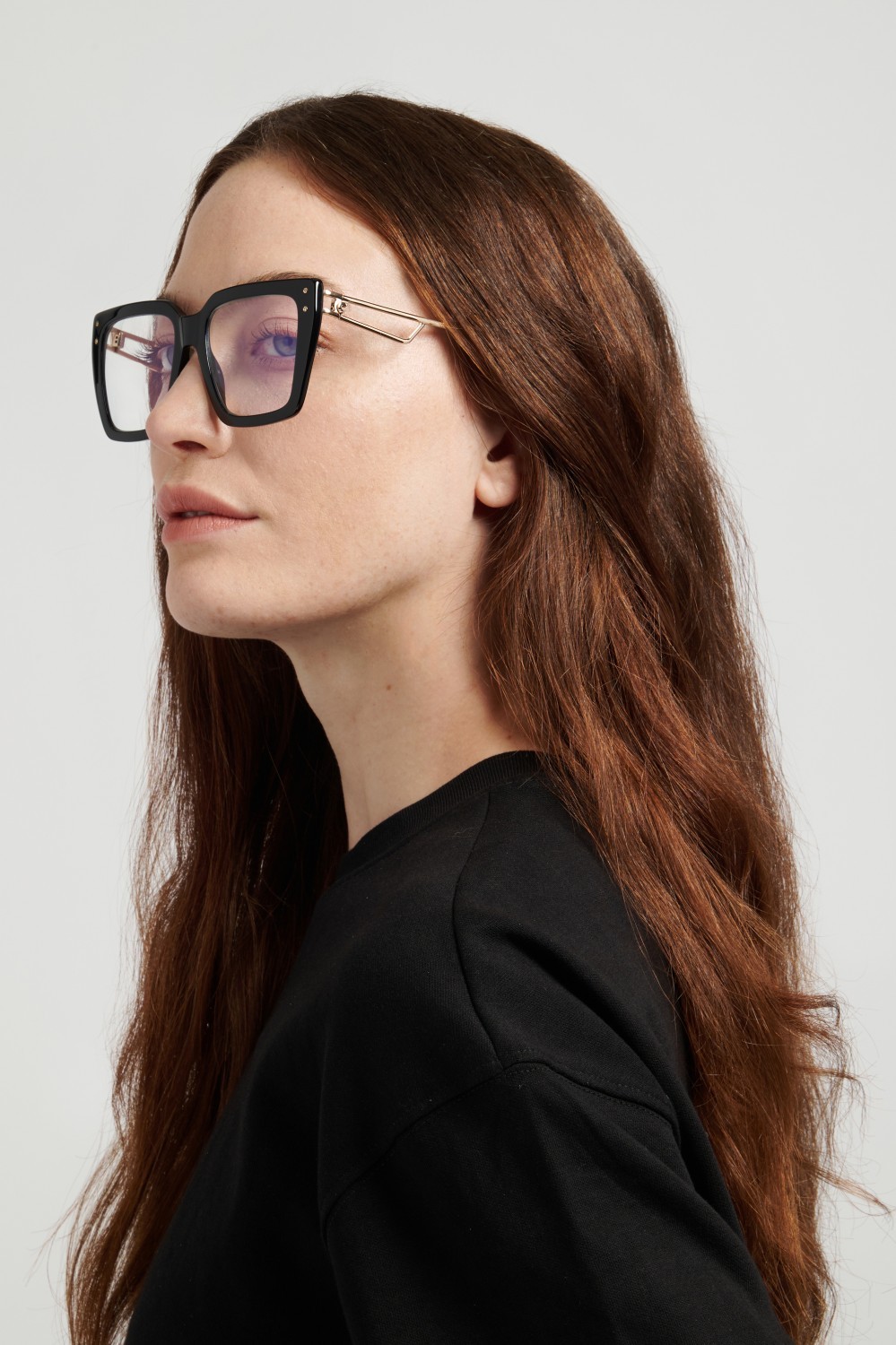 Eyeglasses Carrera 3101 111659 807 color black shape rectangle lenses blue mirror