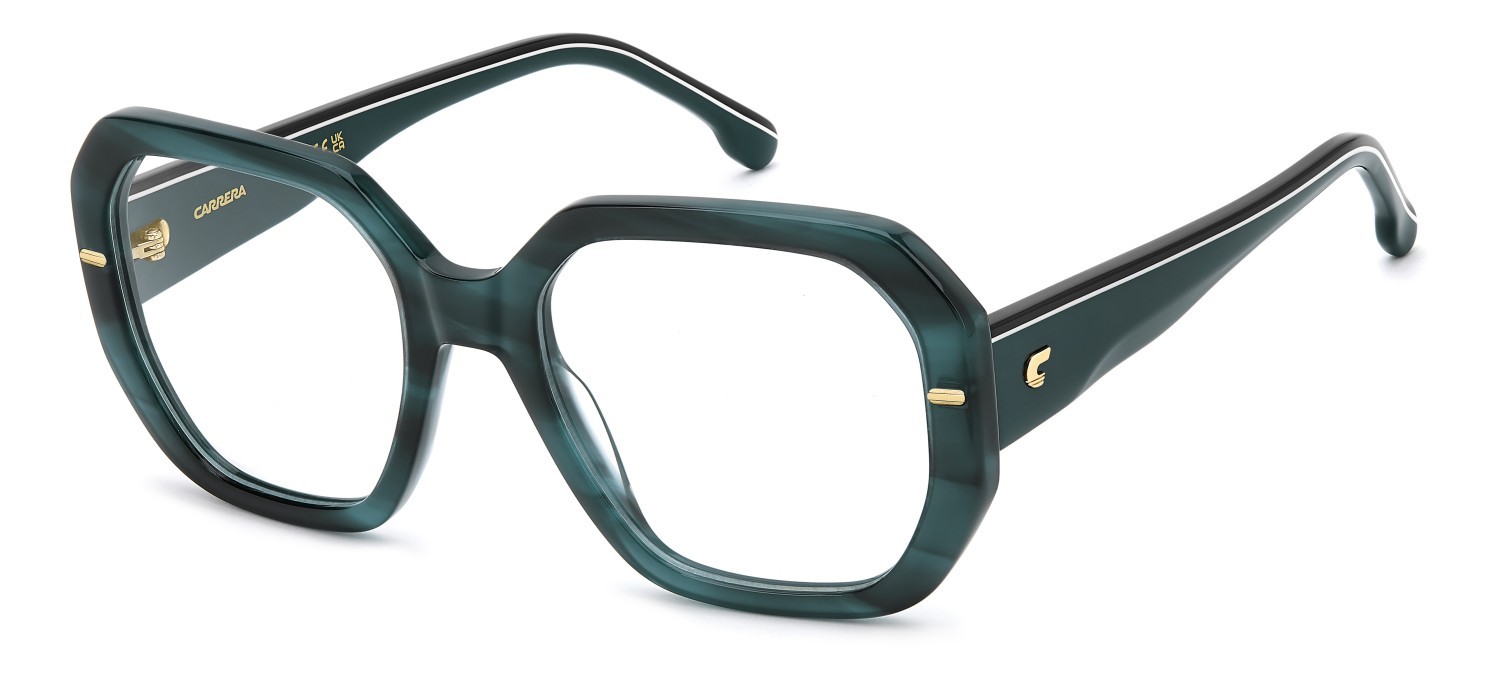 Occhiali da vista Carrera 3097 111661 6AK colore green horn forma quadrato 