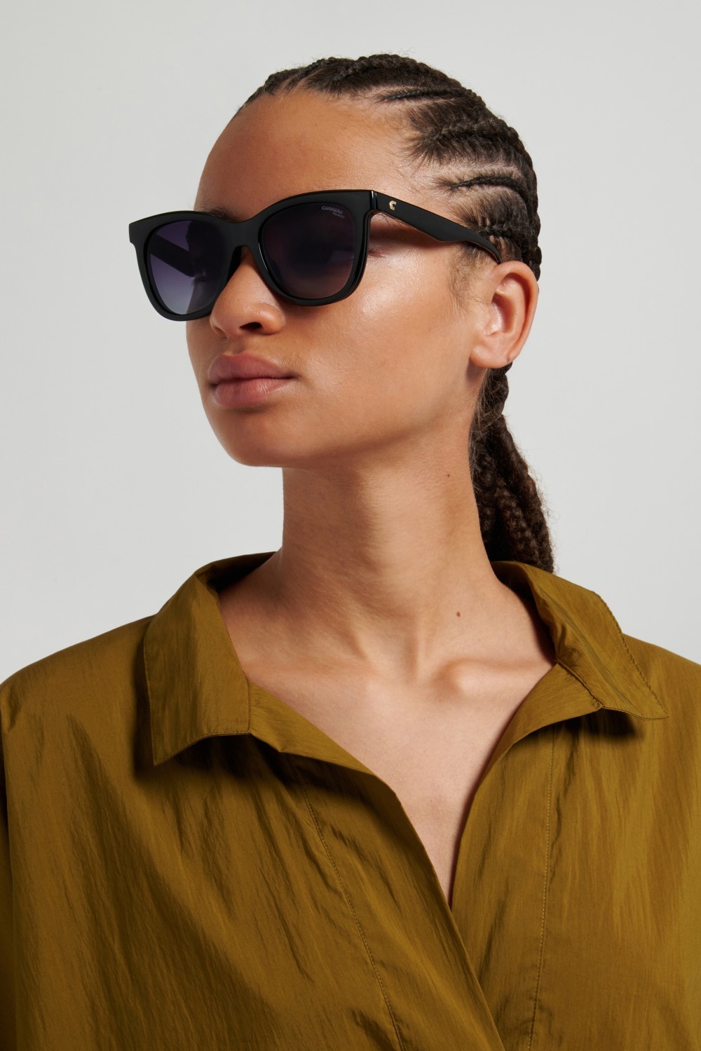 Brillen Carrera Ca 3098/C 111662 807 farbe black form quadratisch gläser grey shaded polarized