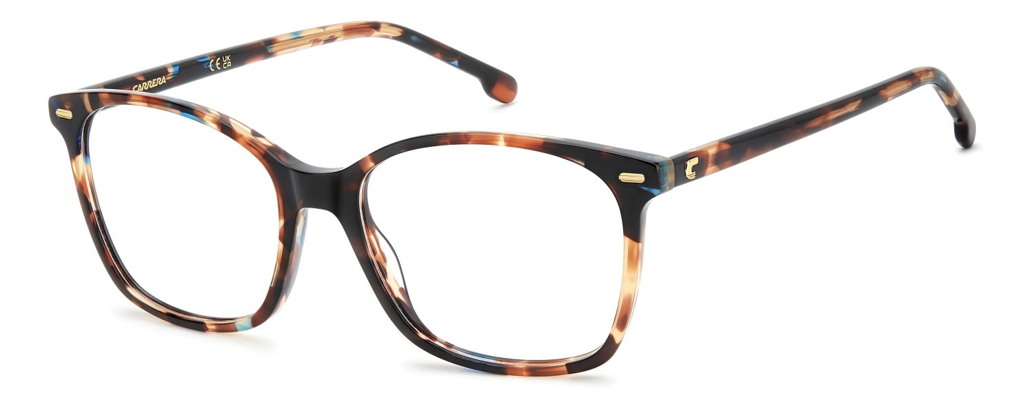 Brillen Carrera 3091 111665 CVT farbe teal havana form quadratisch 