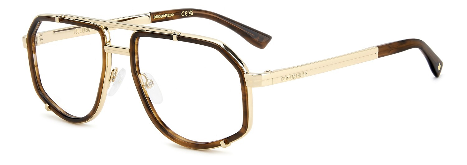 Occhiali da vista Dsquared2 D2 0191 111688 EX4 colore brown horn forma altro 