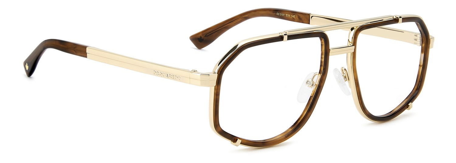 Occhiali da vista Dsquared2 D2 0191 111688 EX4 colore brown horn forma altro 