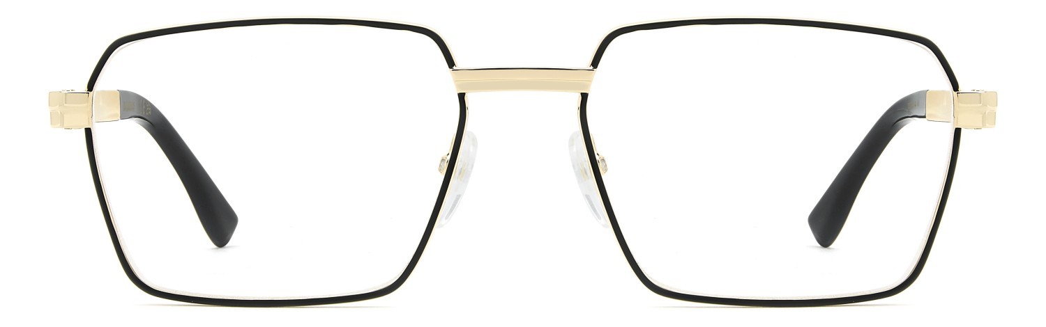 Occhiali da vista Dsquared2 D2 0193 111690 I46 colore matte black gold forma quadrato 