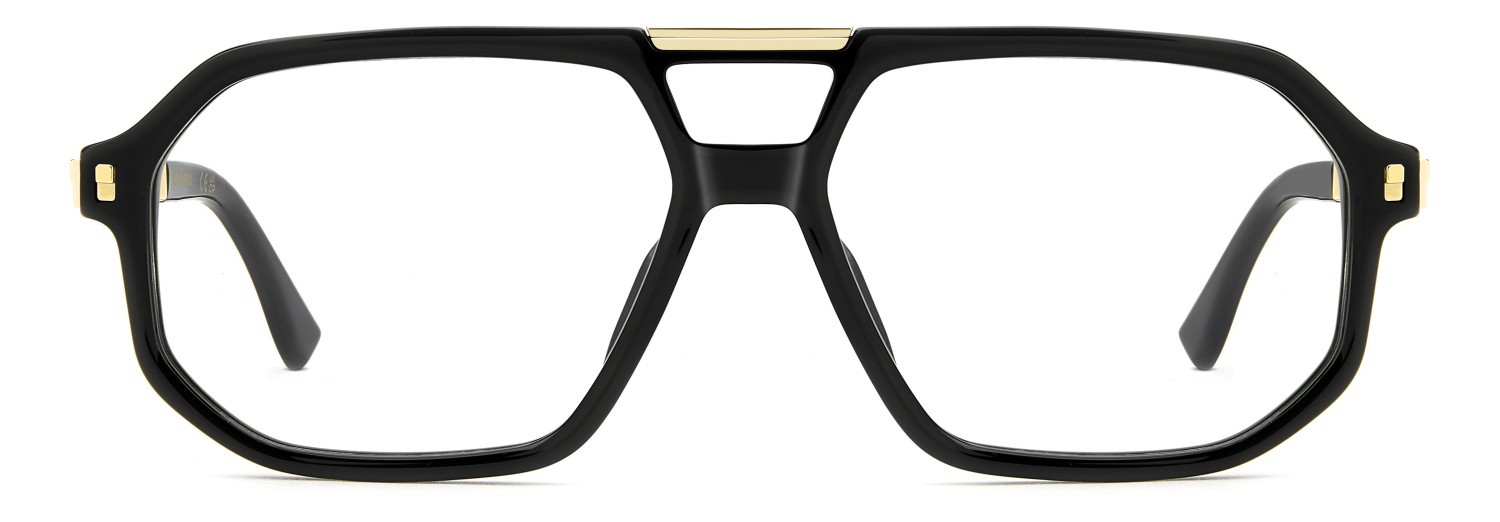 Occhiali da vista Dsquared2 D2 0195 111691 807 colore black forma rettangolare 