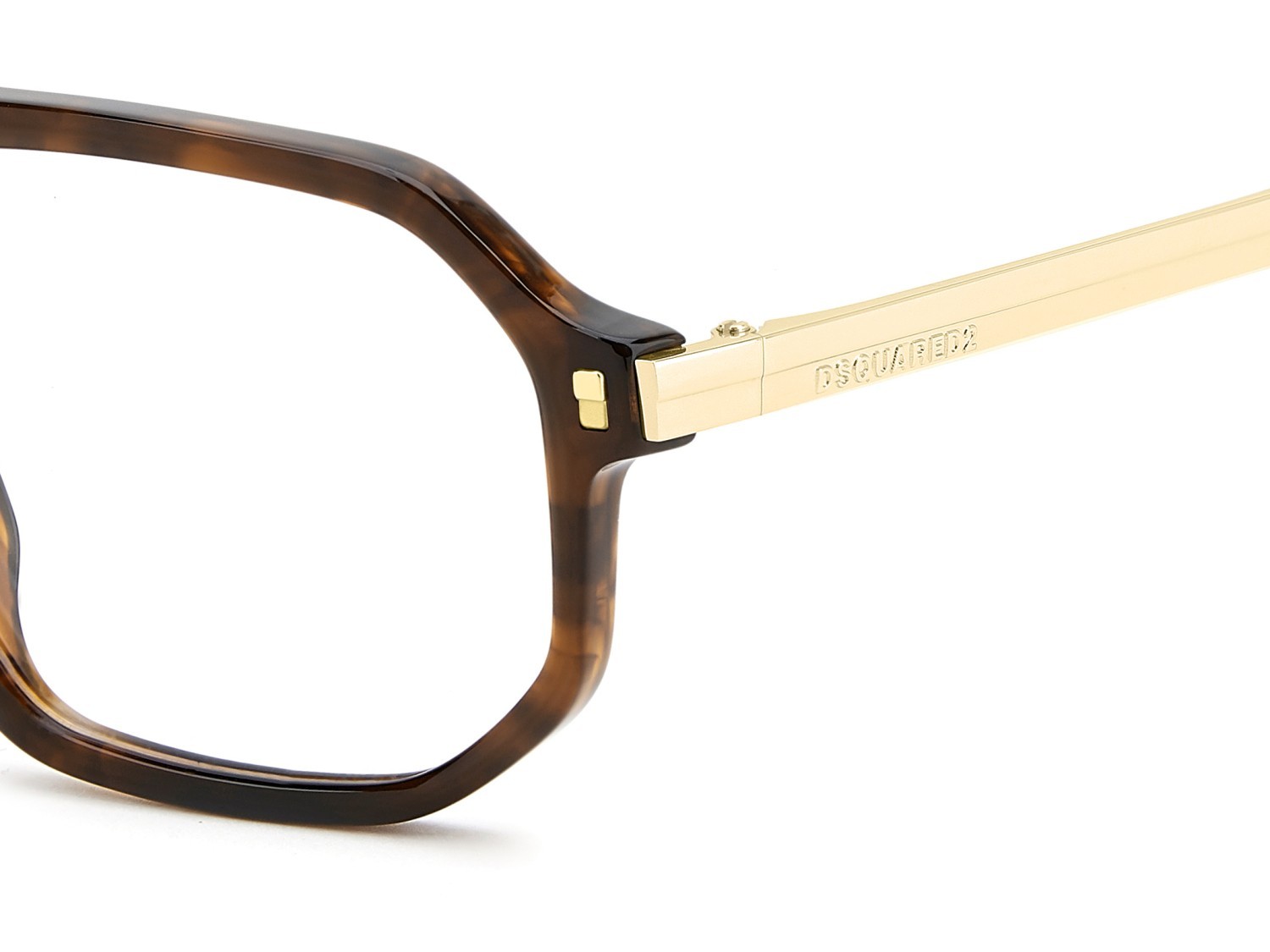 Eyeglasses Dsquared2 D2 0195 111691 EX4 color brown horn shape rectangle 