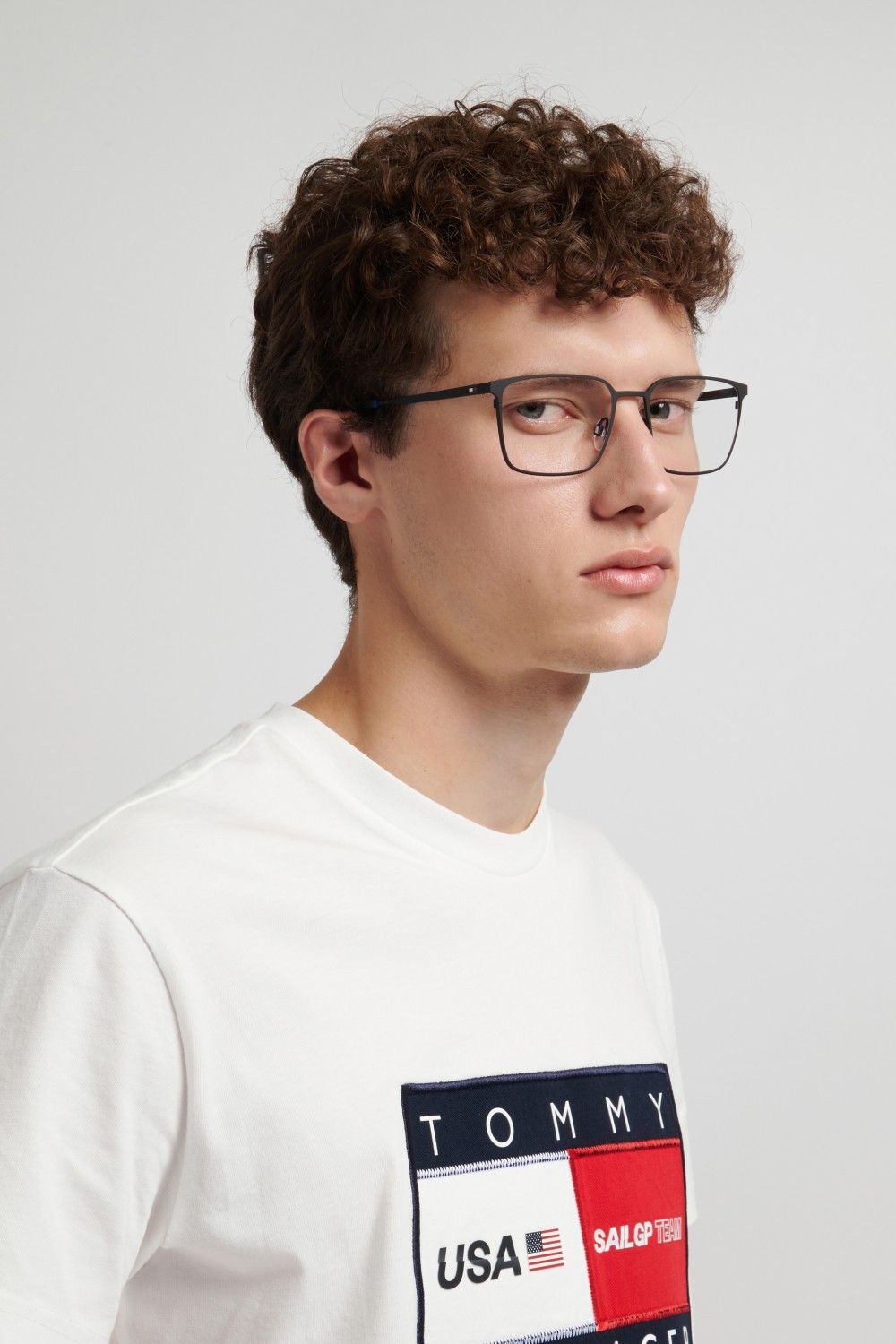 Eyeglasses Tommy Hilfiger Th 2313 111694 003 color matte black shape square 