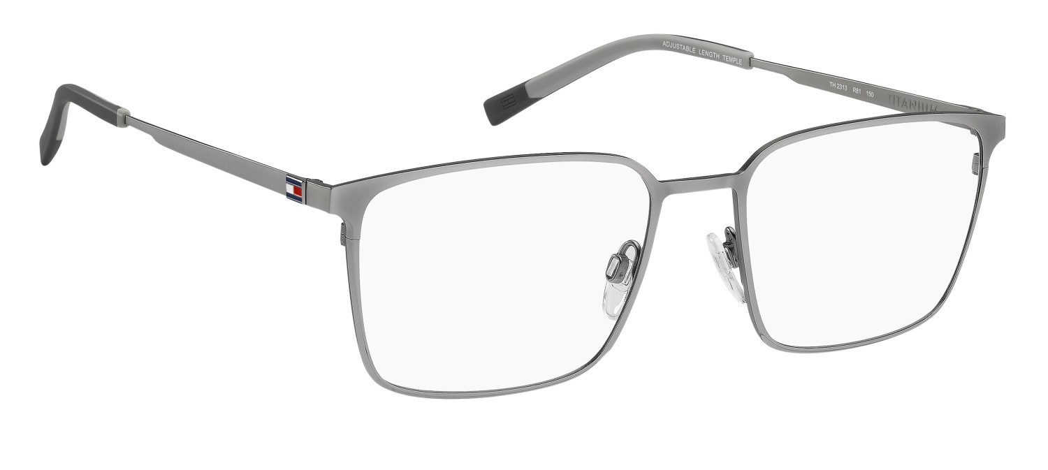 Eyeglasses Tommy Hilfiger Th 2313 111694 R81 color matte ruthenium shape square 