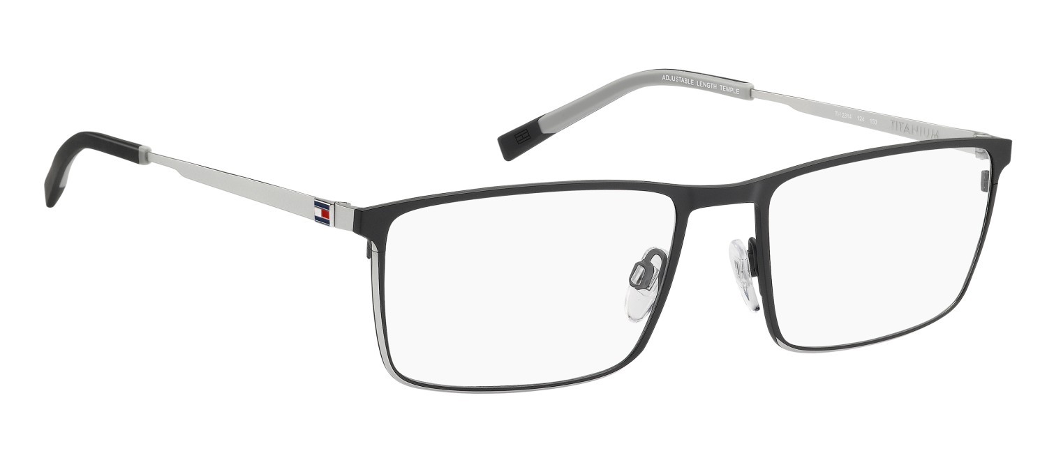 Occhiali da vista Tommy Hilfiger Th 2314 111695 124 colore matte black silver forma rettangolare 