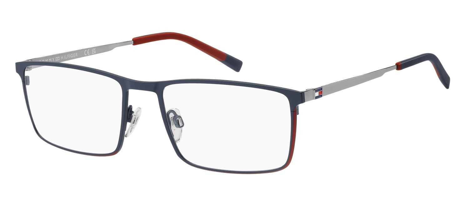 Occhiali da vista Tommy Hilfiger Th 2314 111695 WIR colore matte blue red forma rettangolare 