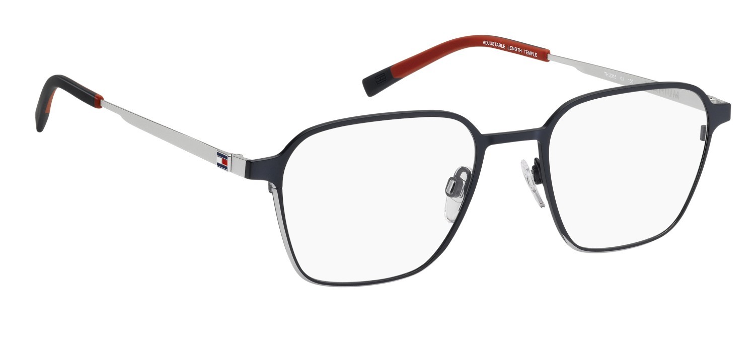 Eyeglasses Tommy Hilfiger Th 2315 111696 0JI color matte blue palladium shape square 