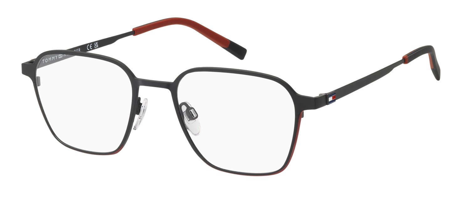 Occhiali da vista Tommy Hilfiger Th 2315 111696 BLX colore matte black red forma quadrato 