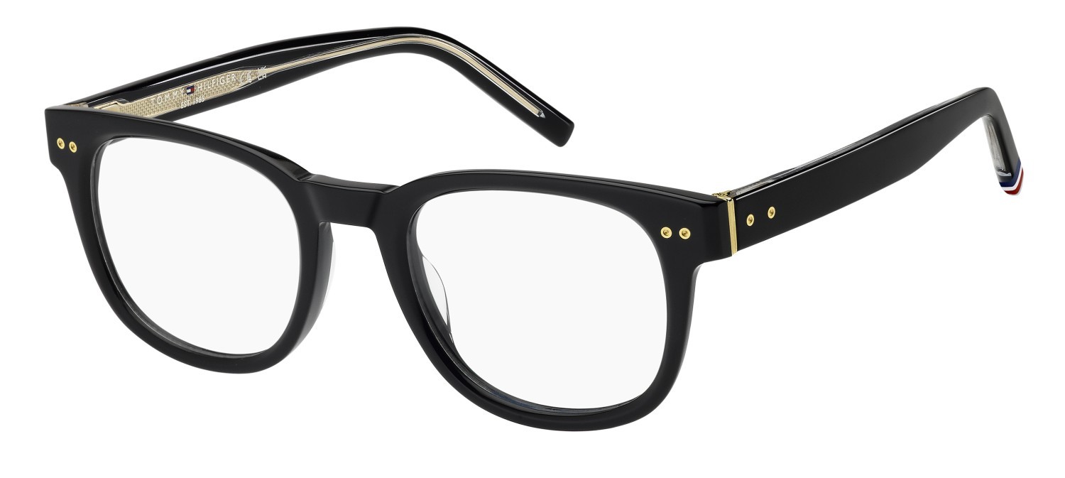 Occhiali da vista Tommy Hilfiger Th 86 111697 2M2 colore black gold forma rotondo 